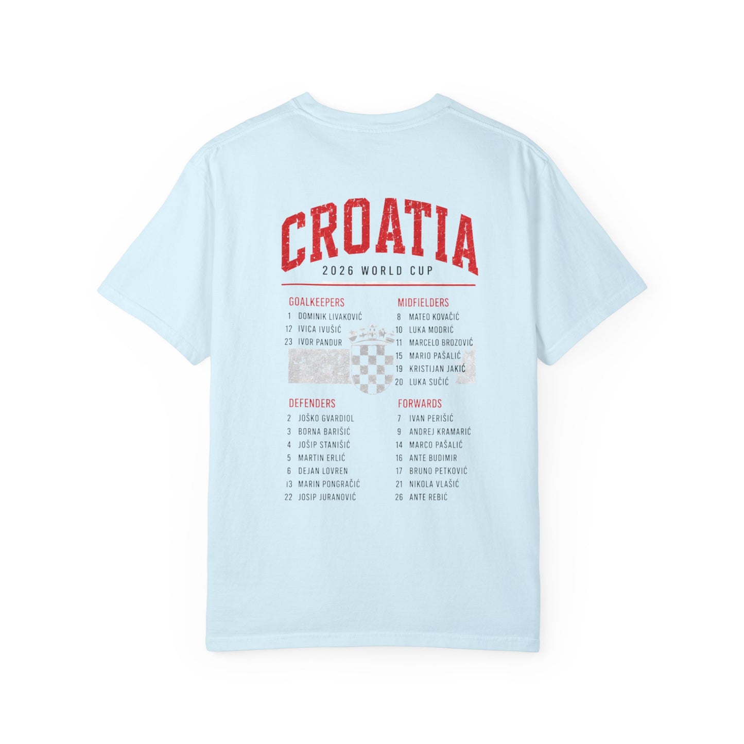 CROATIA Unisex Garment-Dyed T-shirt