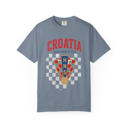 CROATIA Unisex Garment-Dyed T-shirt