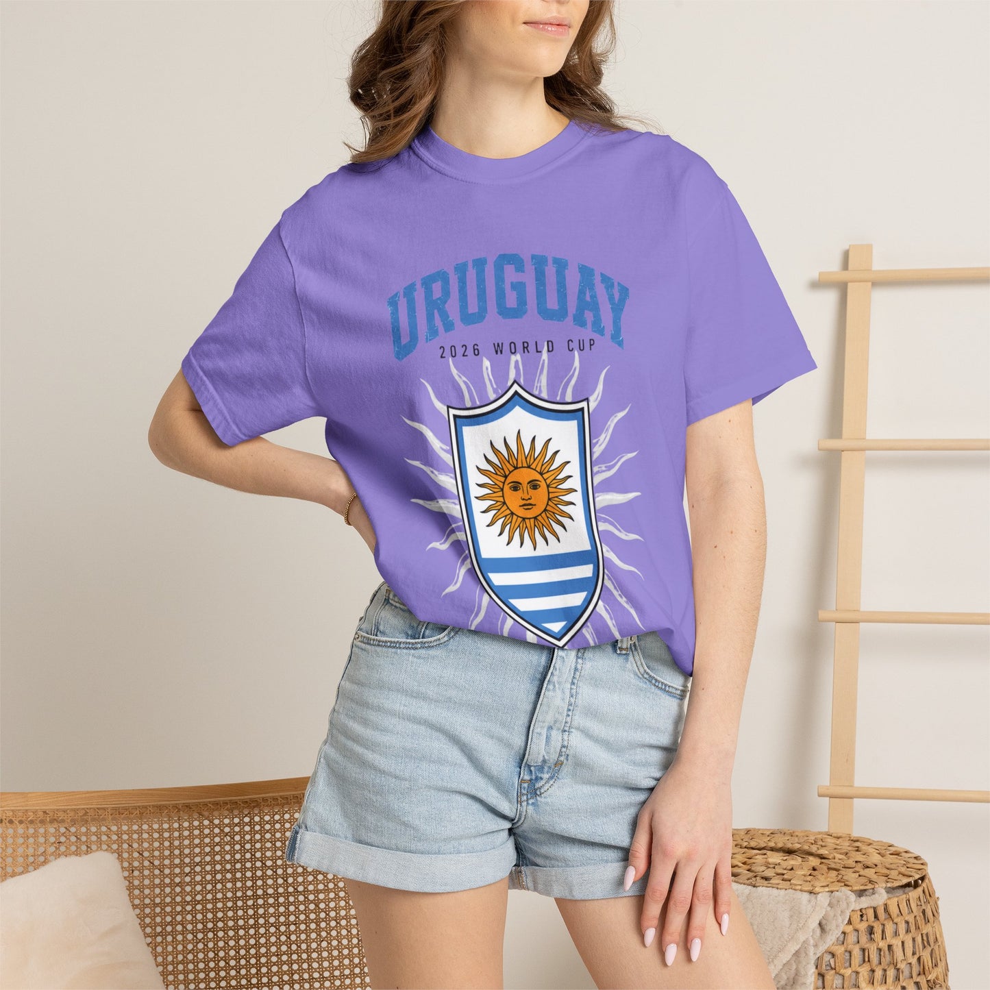 Uruguay Unisex Garment-Dyed T-shirt