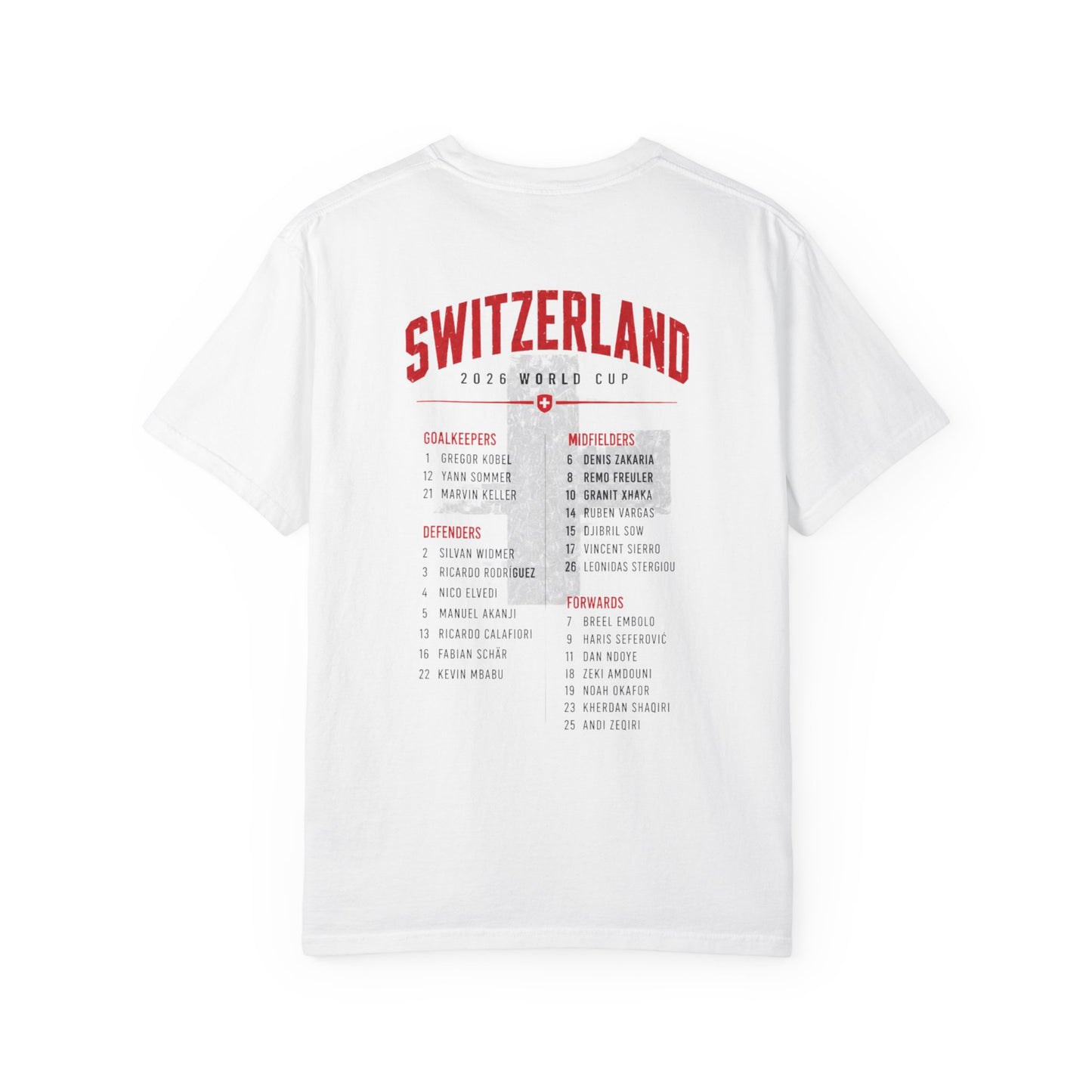 SWITZERLAND Unisex Garment-Dyed T-shirt