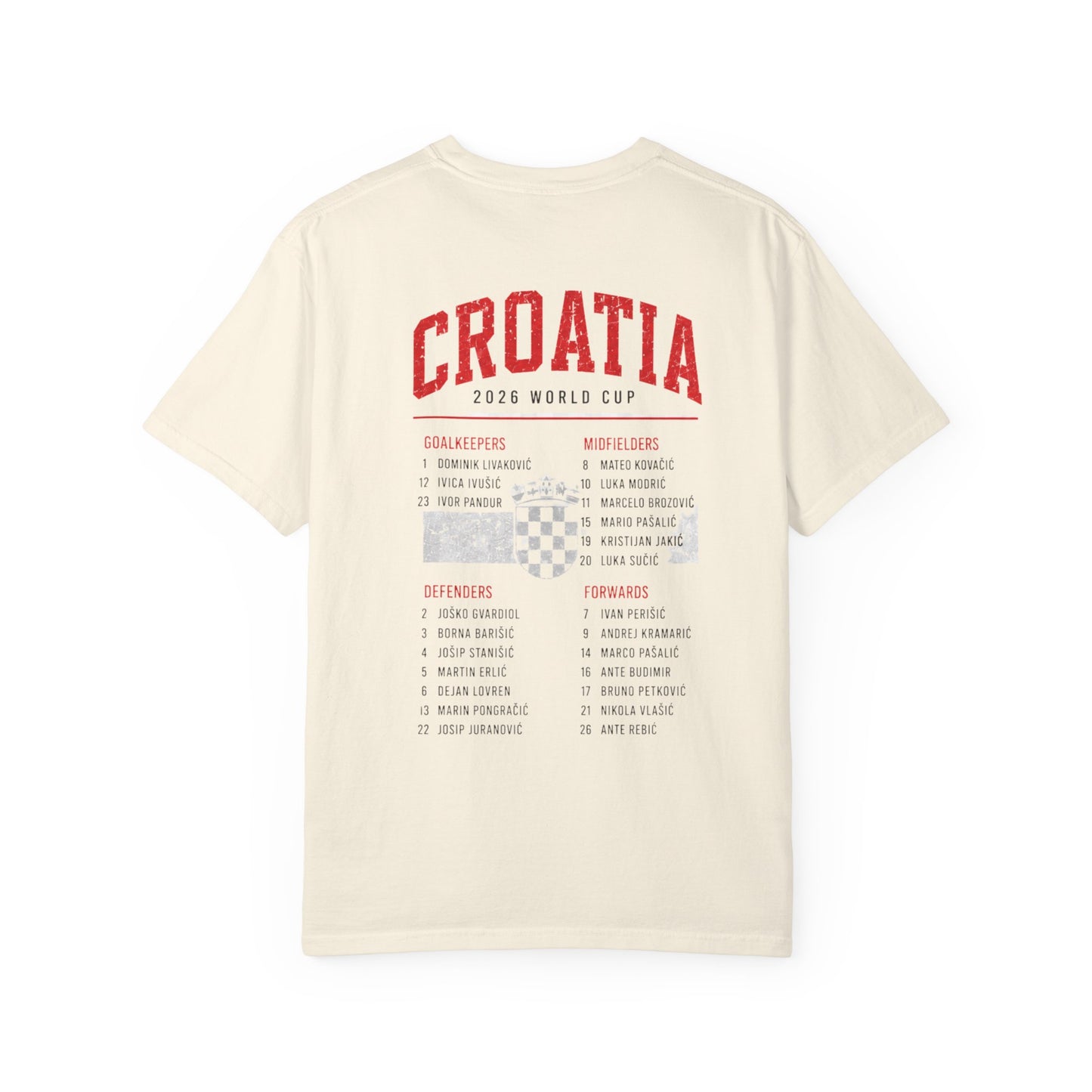 CROATIA Unisex Garment-Dyed T-shirt