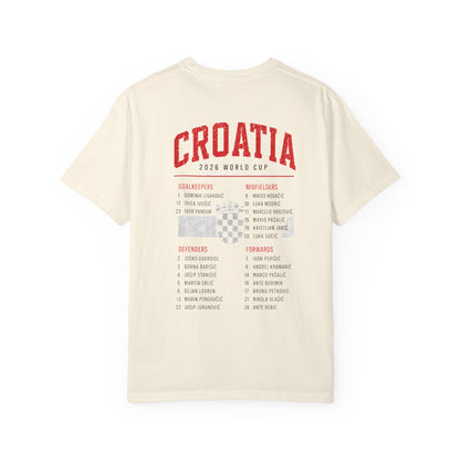 CROATIA Unisex Garment-Dyed T-shirt