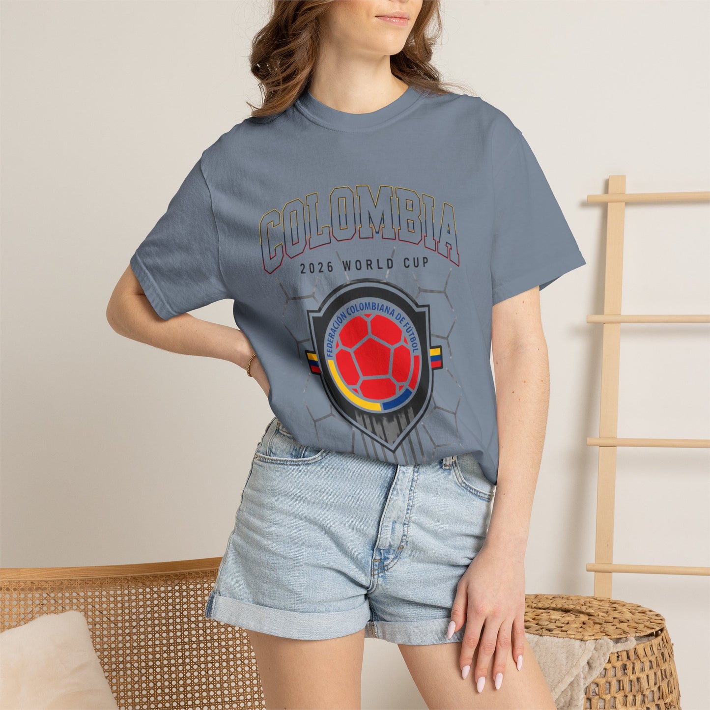 FIFA COLOMBIA Unisex Garment-Dyed T-shirt