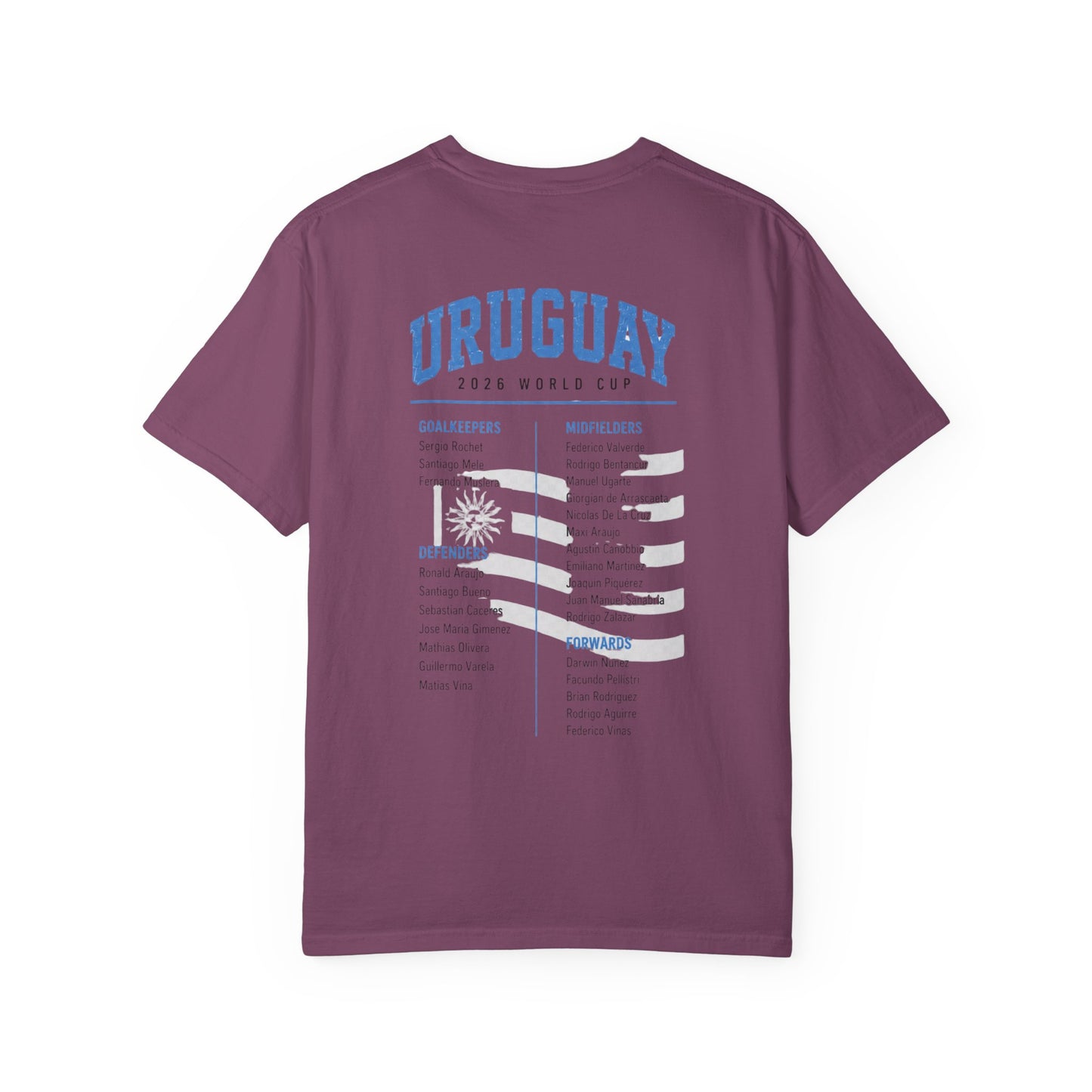 Uruguay Unisex Garment-Dyed T-shirt