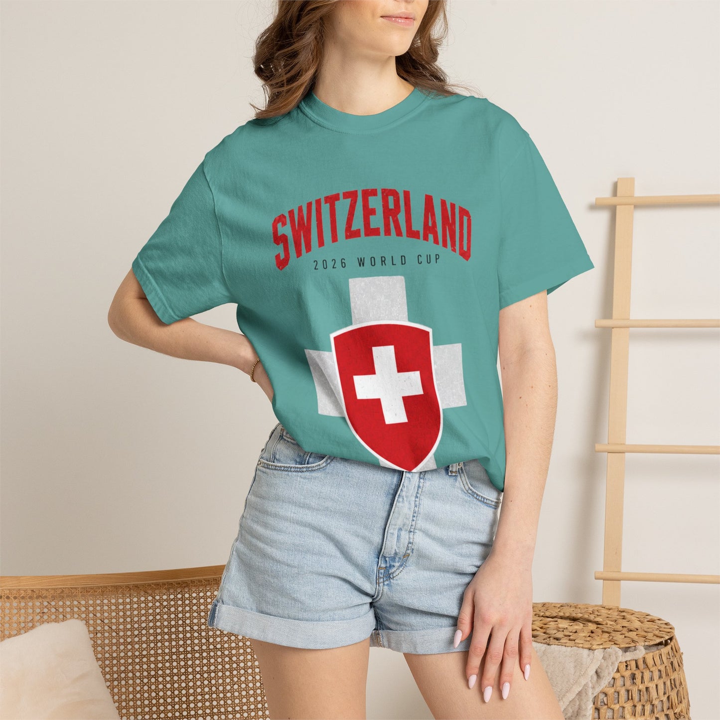 SWITZERLAND Unisex Garment-Dyed T-shirt