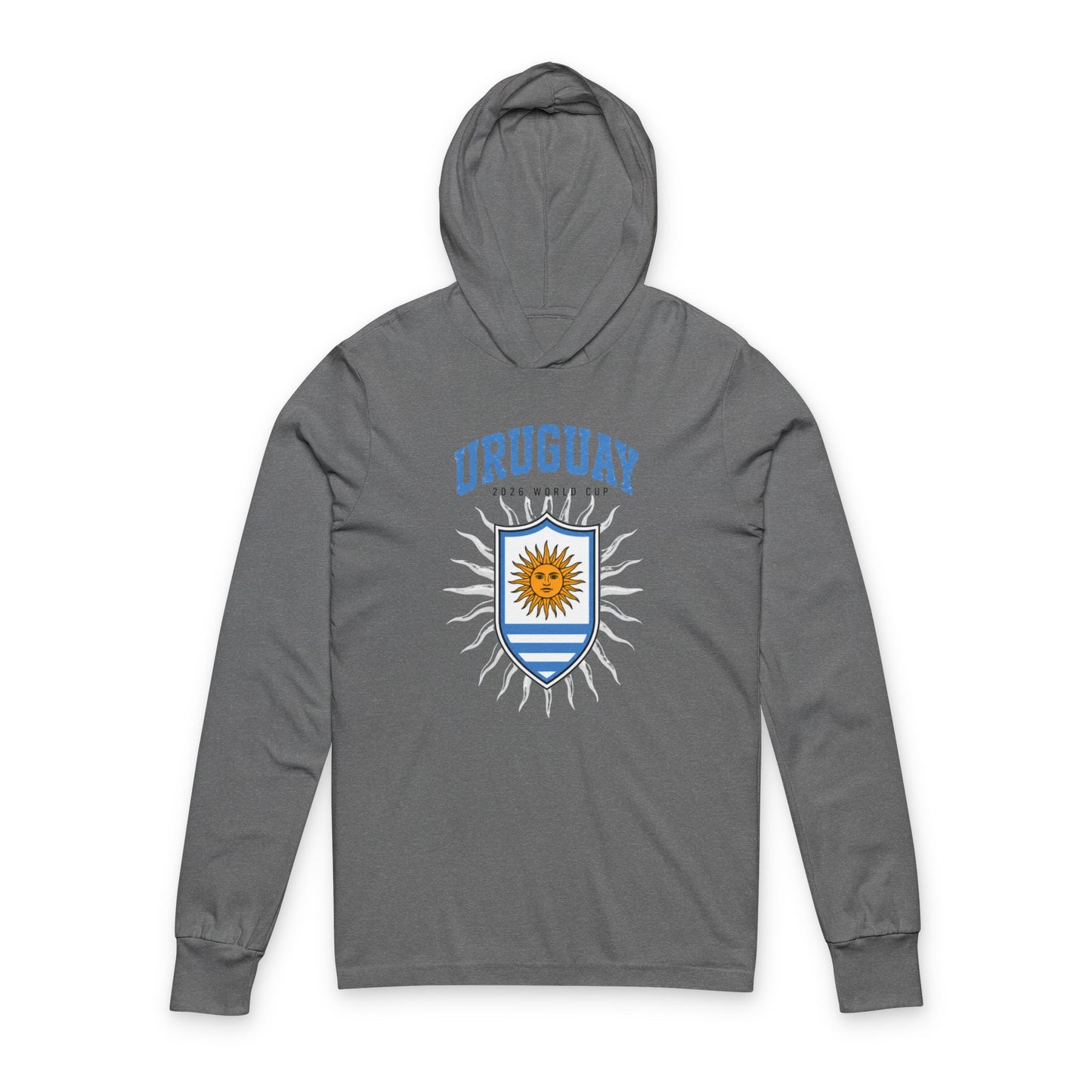 Uruguay Hoodie Tee — Lightweight Hooded Long-Sleeve Shirt