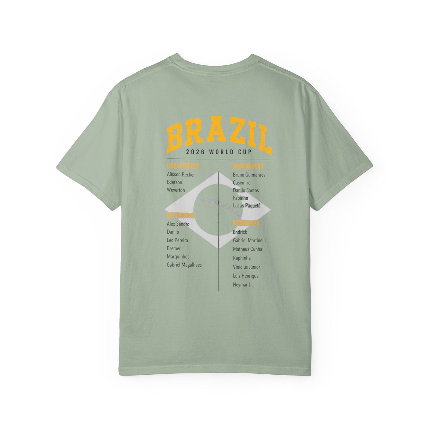 BRAZIL Unisex Garment-Dyed T-shirt