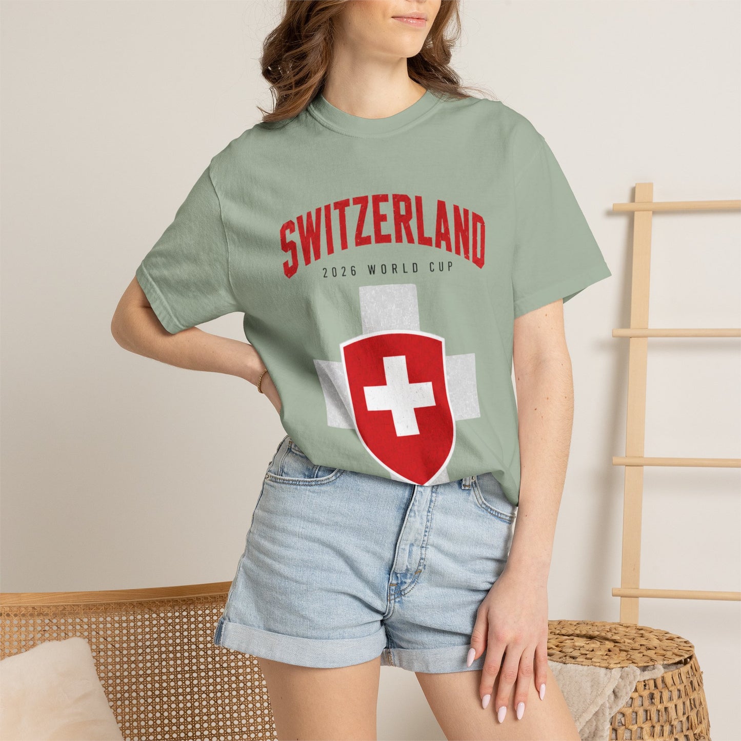 SWITZERLAND Unisex Garment-Dyed T-shirt