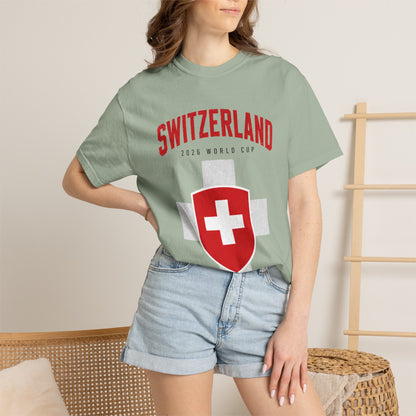 SWITZERLAND Unisex Garment-Dyed T-shirt