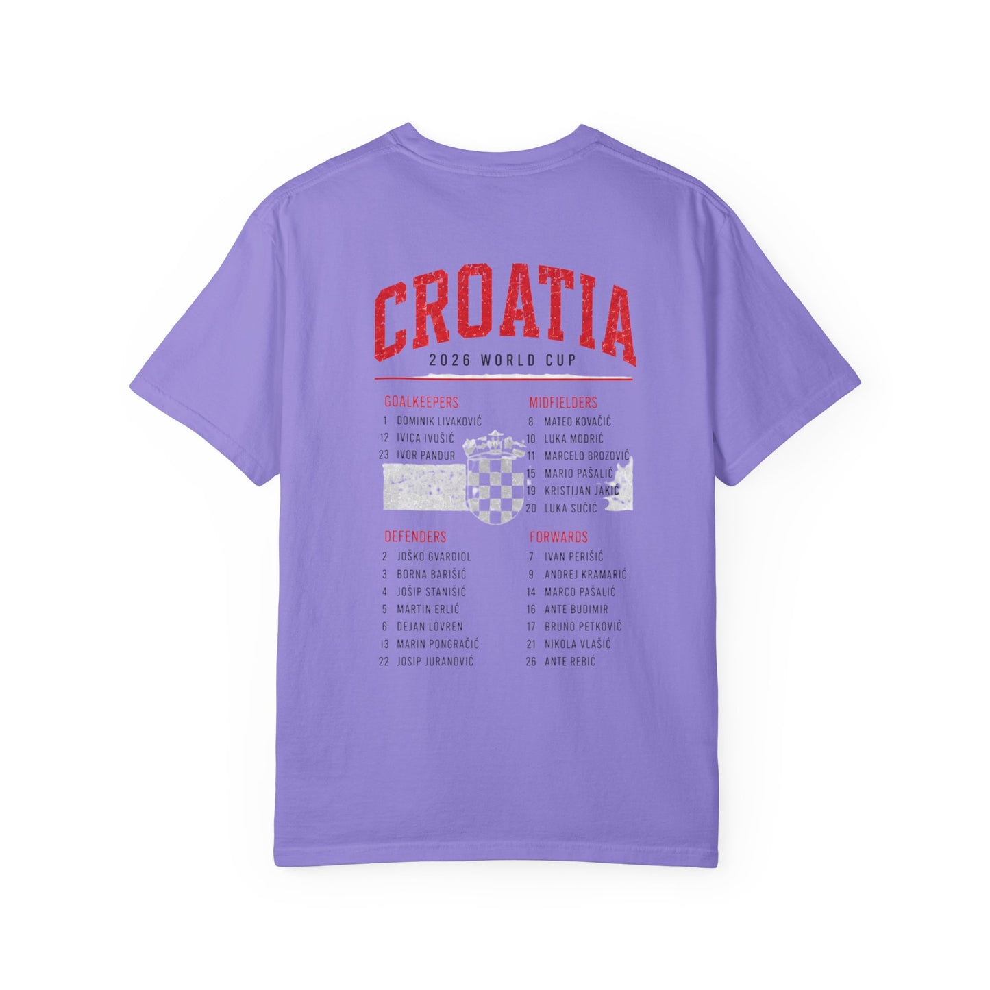 CROATIA Unisex Garment-Dyed T-shirt