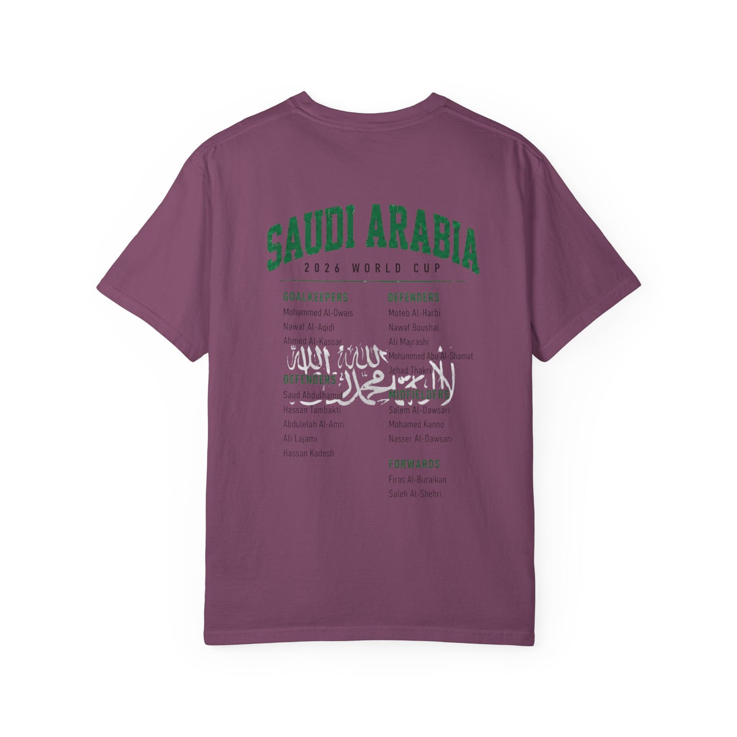 SAUDI ARABIA Unisex Garment-Dyed T-shirt