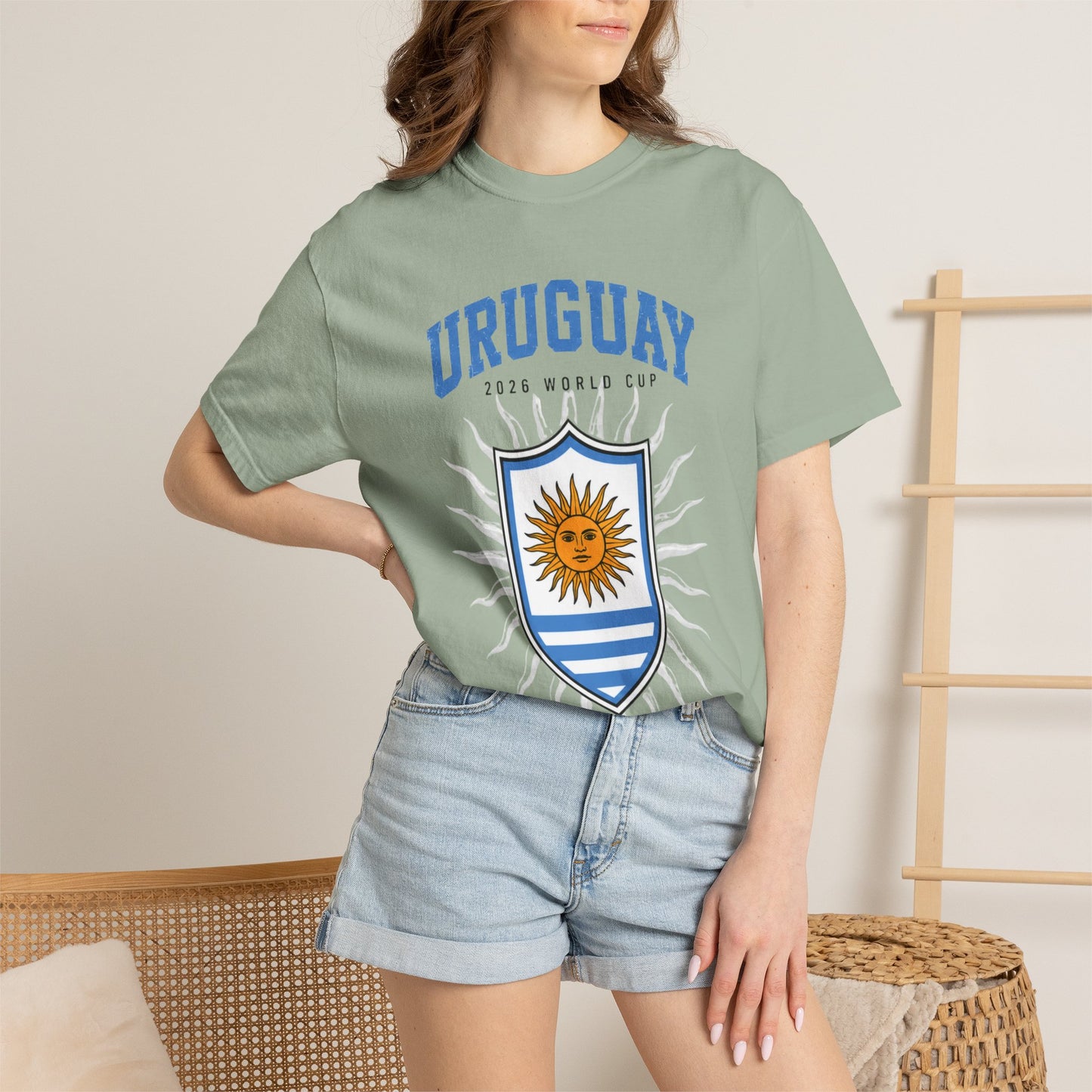 Uruguay Unisex Garment-Dyed T-shirt