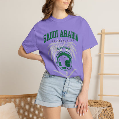 SAUDI ARABIA Unisex Garment-Dyed T-shirt
