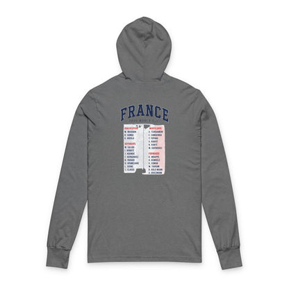 France Hoodie Tee — Lightweight Hooded Long-Sleeve Shirt
