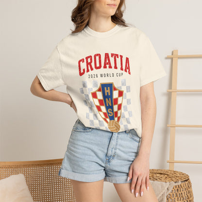 CROATIA Unisex Garment-Dyed T-shirt