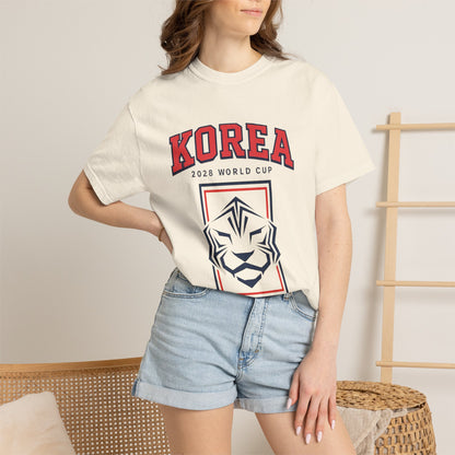 KOREA Unisex Garment-Dyed T-shirt