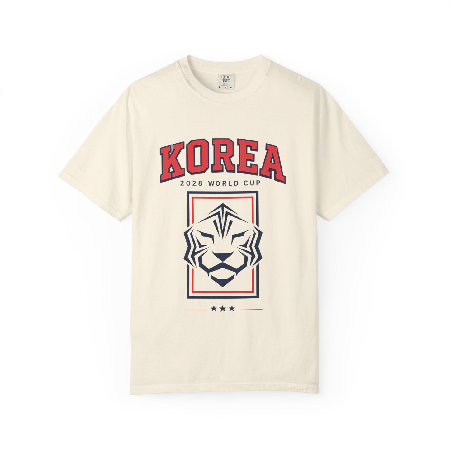 KOREA Unisex Garment-Dyed T-shirt