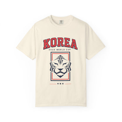 KOREA Unisex Garment-Dyed T-shirt