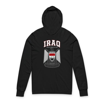 IRAQ Hoodie Tee — Lightweight Hooded Long-Sleeve Shirt