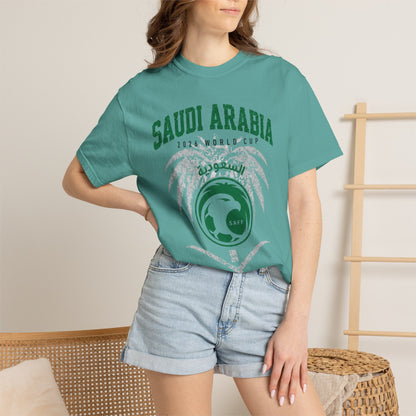 SAUDI ARABIA Unisex Garment-Dyed T-shirt
