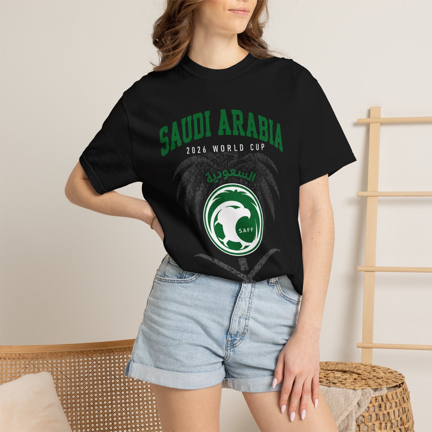 SAUDI ARABIA Unisex Garment-Dyed T-shirt
