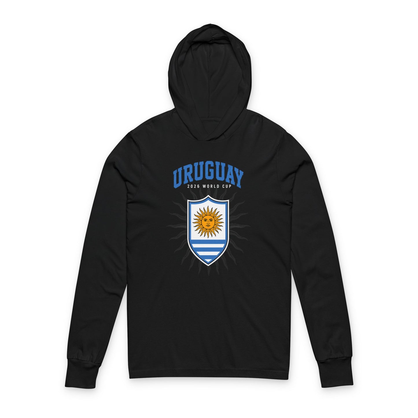 Uruguay Hoodie Tee — Lightweight Hooded Long-Sleeve Shirt