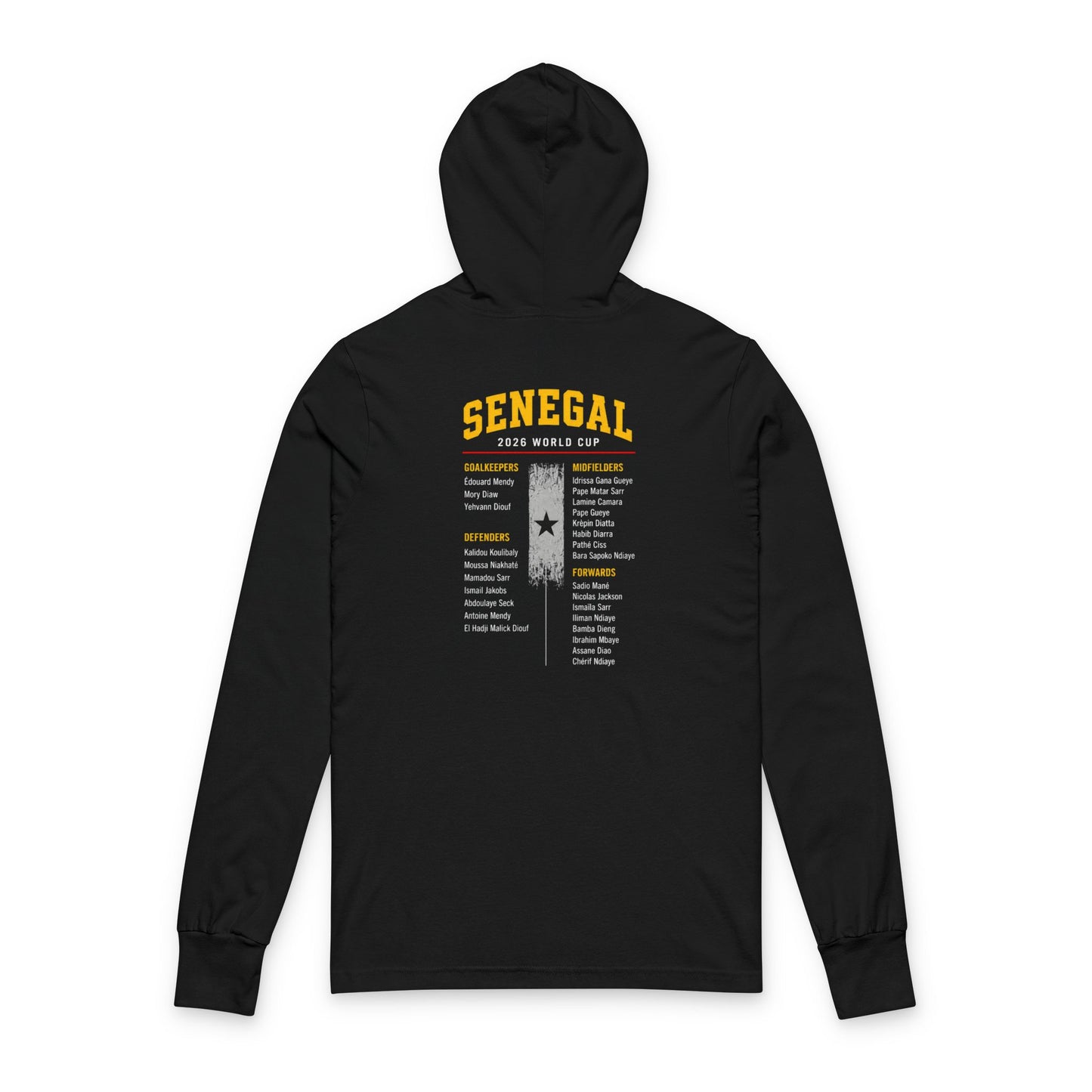 SENEGAL Hoodie Tee — Lightweight Hooded Long-Sleeve Shirt