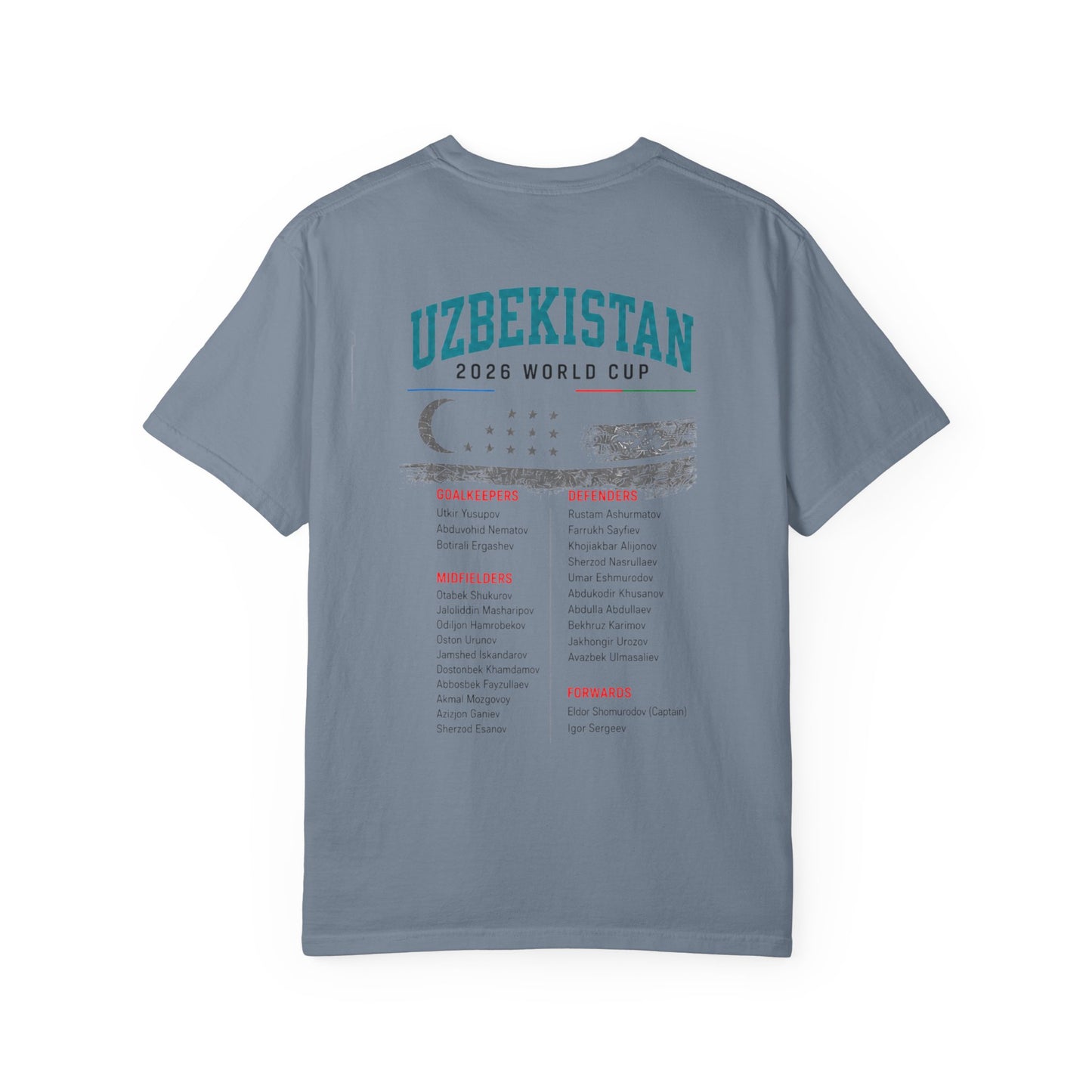 UZBEKISTAN Unisex Garment-Dyed T-shirt