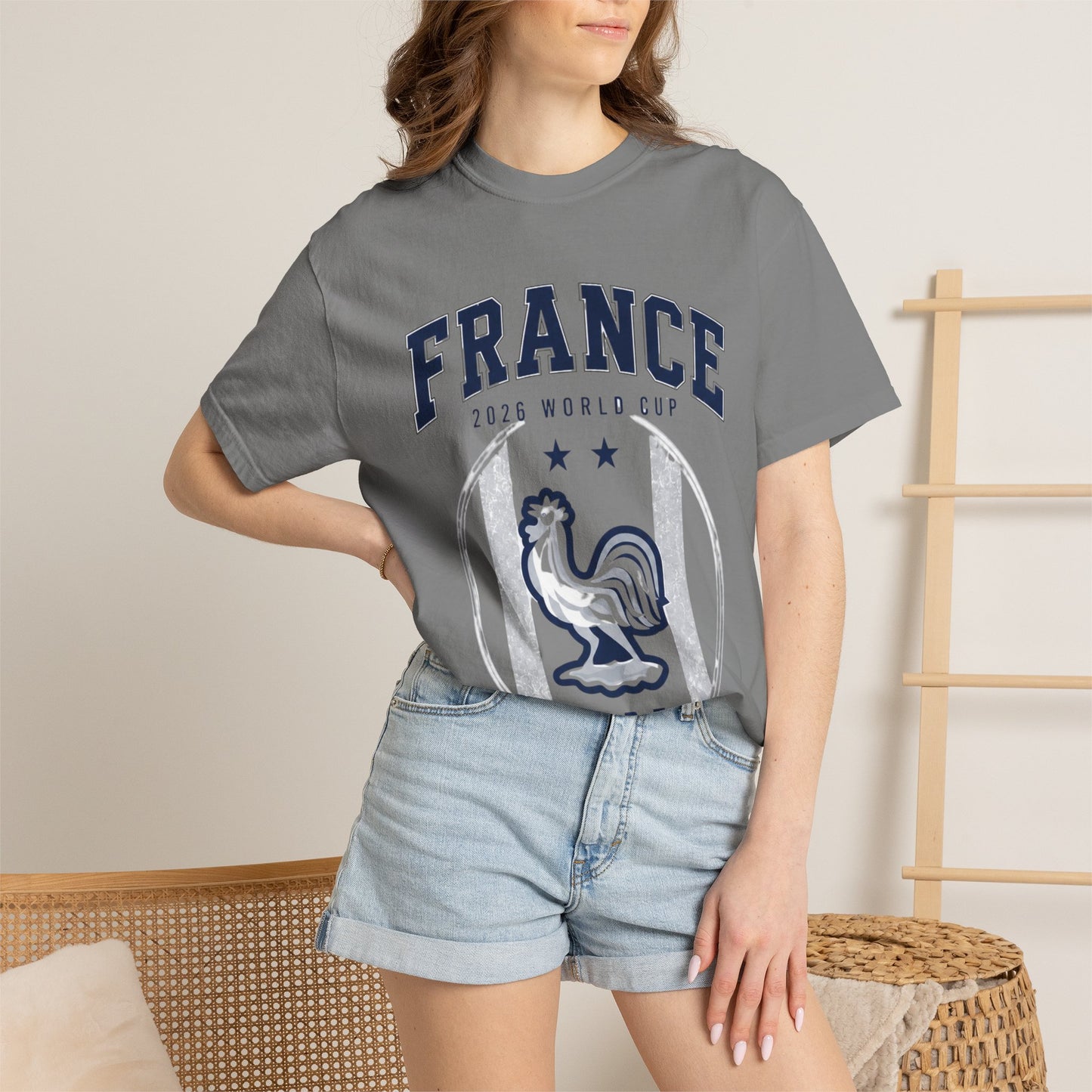 France Unisex Garment-Dyed T-shirt